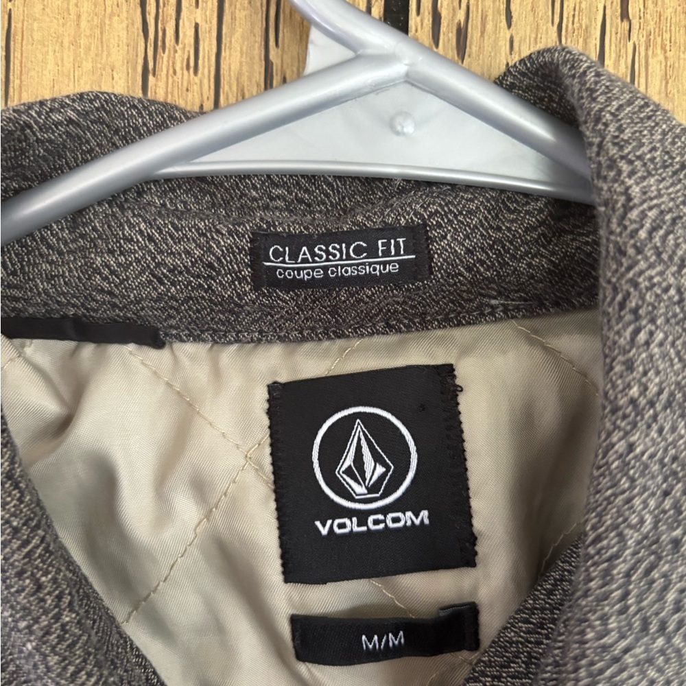 Volcom Men's grey Button-Front Shirt Jacket - Picture 4 of 4